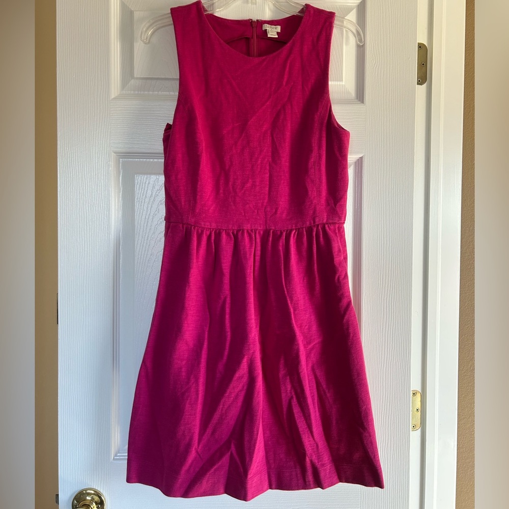 J. Crew Magenta Sleeveless Dress